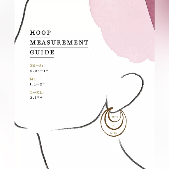 NWT Enamel Inlay Hoop Earrings by Anthropologie - Picture 2 of 4